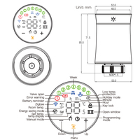 MoesHouse ZigBee3.0 TRV Tuya nowy zawór siłownika grzejnika inteligentny programowalny termostat sterowanie grzałką temperatury Alexa Google sterowanie głosowe zdalne sterowanie aplikacjami 6